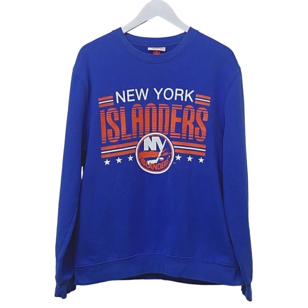 MITCHELL & NESS New York Islanders Sweatshirt Youth Boys Large NHL Hockey Shirt
